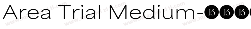 Area Trial Medium字体转换